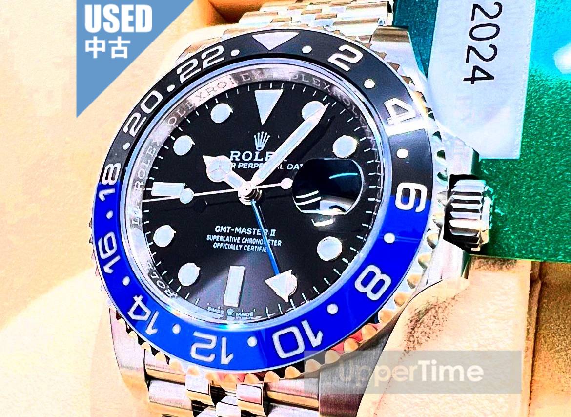 美品純正 現行ロレックスジュビリーブレス M126710BLNR 中古)ROLEX ロレックス GMTマスター II 126710BLNR ジュビリー